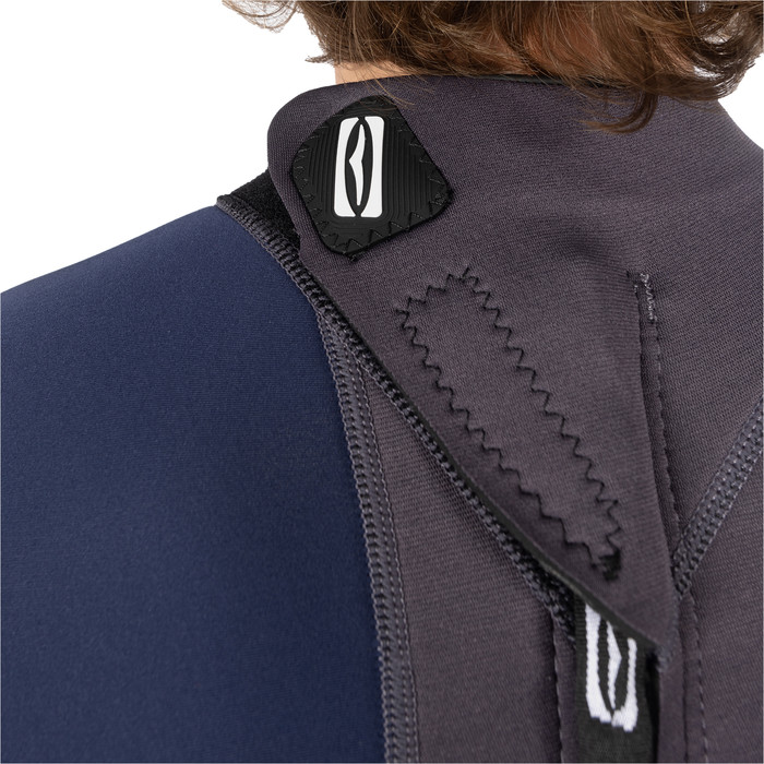 2025 Gul Mens Response 3/2mm Flatlock Back Zip Wetsuit RE1321-C1 - Grey / Navy